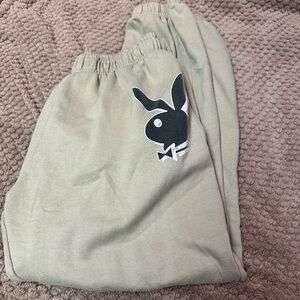 Playboy Beige Jogger Pants